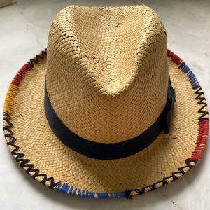 BCBG Maxazria Embriodered Edge Fedora- NEVER Worn